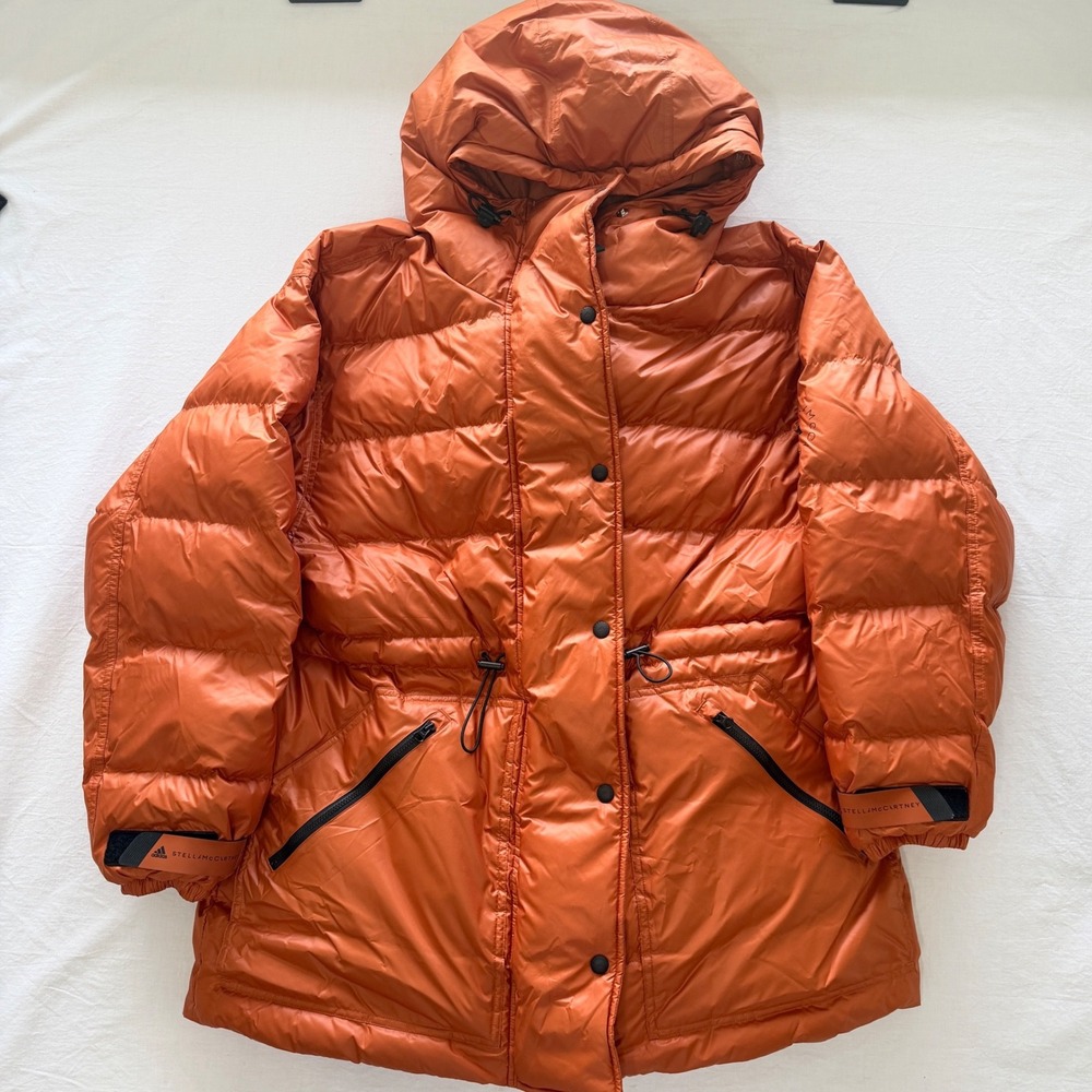 Adidas by Stella McCartney GU1601 2-in-1 Puffer Jacket Vest Burnt Brick Large
